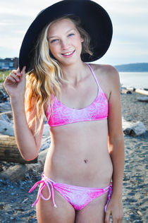Schoolgirl's holes pounded